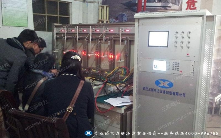 三新电力三相电能表检定装置现场试验图