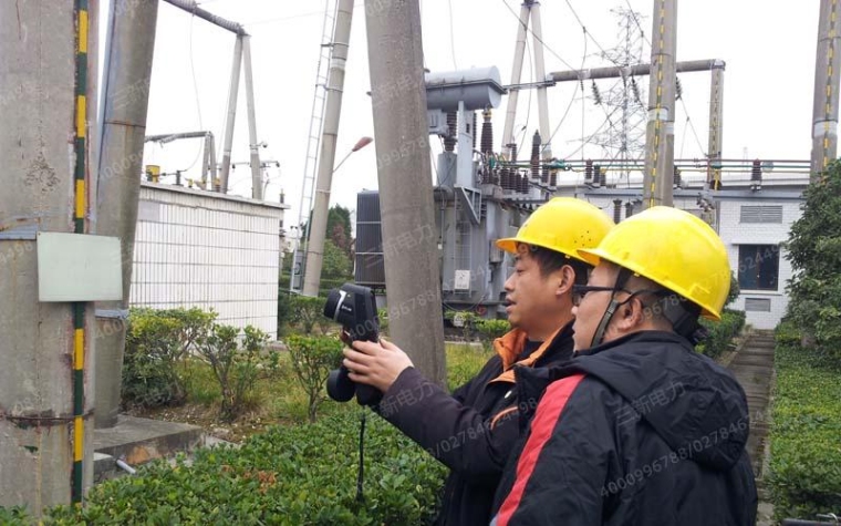 三新电力红外热像仪现场试验图