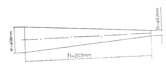 QTZ漆膜圆锥弯曲试验仪锥形轴尺寸图