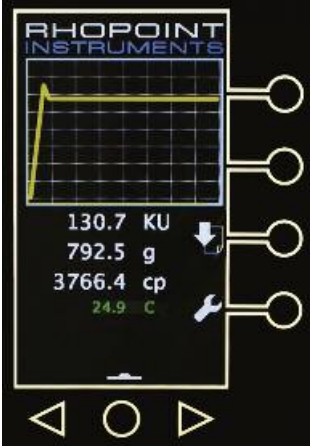 Rhopoint Krebs粘度计测量屏幕